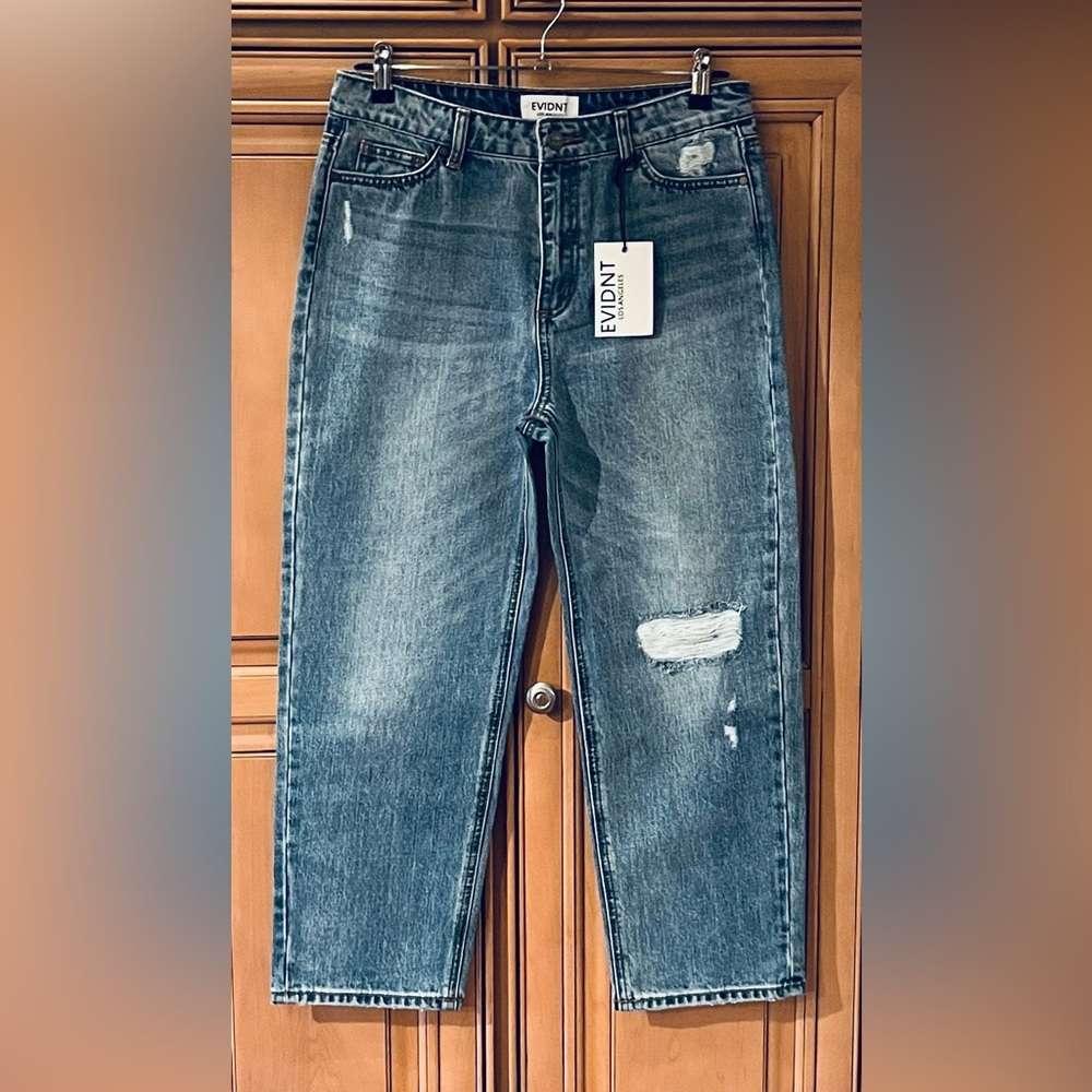 NWT Evidnt Malibu Girlfriend Distressed Jeans - Picture 6 of 16